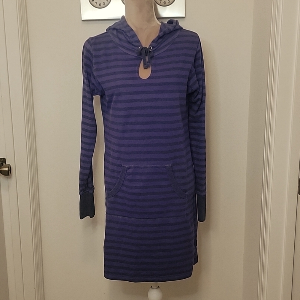 Patagonia Purple and Gray Striped Dress Size M